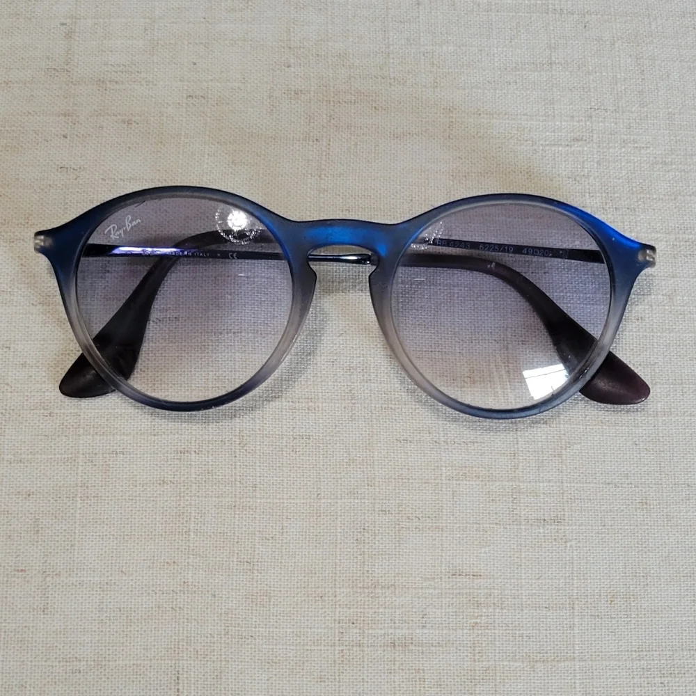 Ray-Ban Optics Eyewear Sunglasses Clear Lens RB4243 6225/19 Italy Unisex Round
